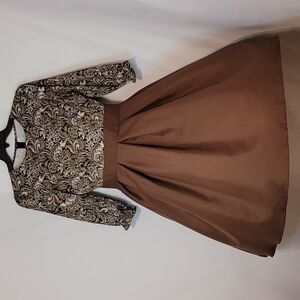 SHEIN Short Sleeve Pleated A line silhouette Dress